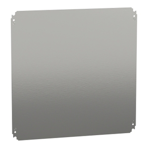 For SCHNEIDER <b>ELECTRIC</b> NSYMM66 600x600mm Galvanised Sheet Steel Plain Mounting Plate for Electronics & <b>Instrument</b> Enclosures - Product Image 1
