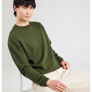 Sweat-shirt à capuche pour homme en gros, en molleton de coton doux, col rond, pull pour homme, sweat-shirt de sport imprimé, pull en tricot, tissu en terry - Product Image 2