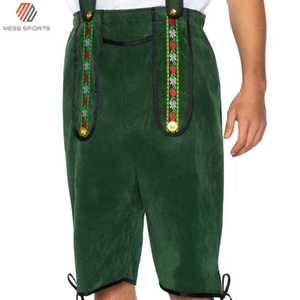 2024 New Stylish Bavarian Lederhosen Kniebund Men's Trachten Leather Pants MESS SPORTS Quick Dry & Breathable Wholesale - Product Image 4