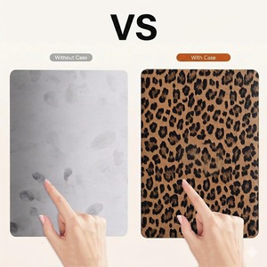 Funda Protectora Rígida de Piel Sintética con Estampado de Leopardo de Lujo <span class=keywords><strong>para</strong></span> Laptop <span class=keywords><strong>MacBook</strong></span> Air 13/15 M2 M3 y <span class=keywords><strong>MacBook</strong></span> Pro 14/16 2024 - Product Image 4