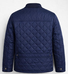 เสื้อแจ็คเก็ตผู้ชายแบบควิลท์ ปรับแต่งได้ รับผลิตแบบ OEM ODM เสื้อแจ็คเก็ตบุนวมลายเพชร น้ำหนักเบา สำหรับผู้ชาย เสื้อคลุมลำลองคุณภาพพรีเมียม สำหรับฤดูหนาวและฤดูใบไม้ร่วง - Product Image 3