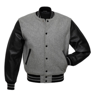 Chaqueta universitaria vintage de invierno de lana para hombre, chaqueta Letterman de escuela secundaria con bordado personalizado y cuello levantado - Product Image 5