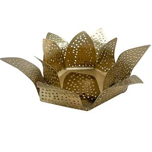 Votive en métal à base de fleur pour la décoration de la maison T Light Bougeoir pour la décoration de festival - Product Image 1