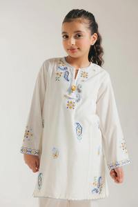 Kurta moderne et colorée brodée, ethnique, d'Inde et du Pakistan, pour filles, avec des propriétés d'évacuation de l'humidité et de séchage rapide - Product Image 4