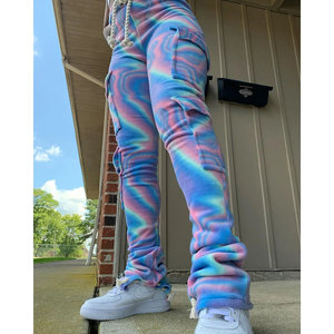 Pantalon de survêtement en velours léger et empilé - Product Image 4