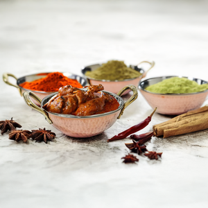 Bol de service alimentaire de restaurant Kadai d'Inde Kadai en cuivre de luxe avec poignées en laiton - Product Image 3