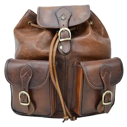 Made in italy, Backpack Caporalino in cow leather - Bruce Brown