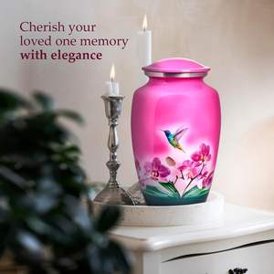 Urnas para cenizas humanas Entierro femenino adulto Urnas decorativas de cremación funeraria para mujeres y hombres Urna de tamaño personalizado Rosa - Product Image 5