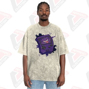 Élégant hommes lavage à l'acide t-shirt doux à la mode confortable - Product Image 1