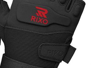 Rixo Enterprises Leather Lace-Up Weight <b>Lifting</b> <b>Gloves</b> Half Finger Lightweight Breathable for Gym & Outdoor Fitness Training - Product Image 3