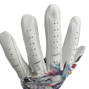 ถุงมือกอล์ฟหนังแบบมีสายระบายอากาศได้ดีนุ่มออกแบบโลโก้ของคุณเอง - Product Image 2