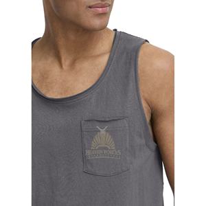 Camiseta sin mangas deportiva para hombre, camiseta sin mangas de algodón transpirable con logotipo personalizado, camiseta sin mangas de secado rápido lavada Vintage para hombre - Product Image 4