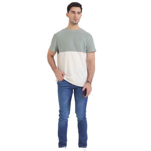 Buena calidad 100% algodón Color personalizado secado rápido sobre tamaño camisetas hombres algodón transpirable fibra de bambú para la venta hombres camisetas - Product Image 1