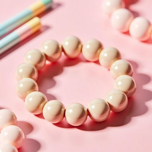 Pulseras de Cuentas de Resina Coloridas, Color Azul, Forma Redonda, Joyería de Resina, Accesorios de Resina, Pulseras de Cuentas Hechas a Mano - Product Image 6