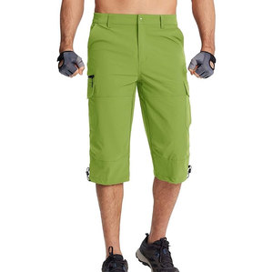 <b>Men's</b> Casual Summer Sports <b>Shorts</b> 100% Cotton Elastic Waist Loose Fit Solid <b>Knee</b> <b>Length</b> <b>for</b> Running & Baseball - Product Image 1