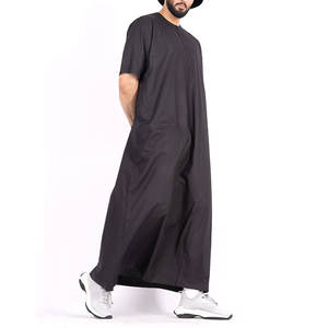 Dernière vente en gros de bijoux arabes pour hommes, vêtements islamiques, qamis-dafah jalabiya pour hommes thobe - Product Image 4
