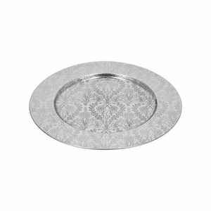 Assiette de service antique au design simple pour hôtel, mariage, table, service de nourriture, utilisation en métal, assiette de service, vaisselle, alimentaire - Product Image 5