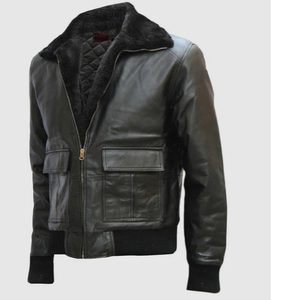 Veste en cuir de haute qualité pour hommes Vestes en cuir véritables personnalisées au design tendance pour hommes - Product Image 1