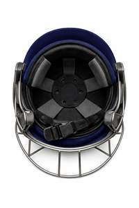Casque de batteur de cricket Mahaplay taille XL en acier inoxydable et plastique léger bleu/noir fabriqué en Inde - Product Image 3