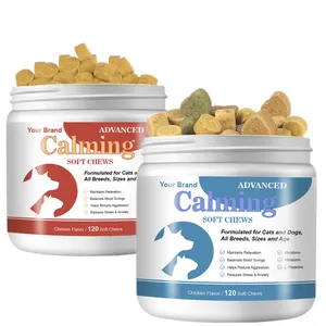 Private Logo Pet Supplement Calming Behavioral Support Supplement For Dogs And Cats Anxiety Relief Treats