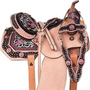 Selle de cheval anglaise en cuir occidental durable la plus vendue pour l'équitation et les sports de plein air - Product Image 2