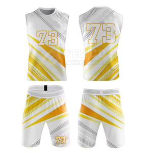 Ensemble de maillots de football 7 contre 7 pour hommes à bas prix, sans manches, respirant, entièrement personnalisable - Product Image 2