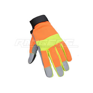 ถุงมือช่าง ถุงมือทำงานหนังสังเคราะห์เสริมแผ่นรองฝ่ามือ ถุงมือป้องกันมือสำหรับงานอุตสาหกรรม ถุงมือเพื่อความปลอดภัย - Product Image 3