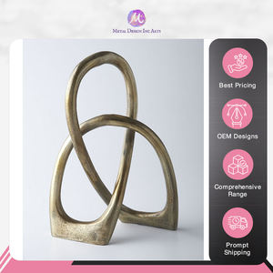 Sculpture décorative moderne en métal en laiton faite à la main utilisation d'hôtel à la maison conception attrayante - Product Image 5