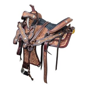 Top Grade Wholesale Barrel Racing <b>Saddles</b> Genuine Leather Handmade Premium Western Horse <b>Saddles</b> Bulk Cowboy Rodeo <b>Saddles</b> - Product Image 4