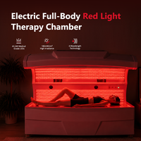 Chambre de luminothérapie LED rouge motorisée à corps entier de 19 pouces pour cliniques et centres de bien-être, OEM ODM