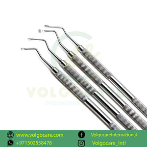Venta al por mayor excelente calidad Lucas Curette Dental Set de 4 curetas de hueso quirúrgico en estilo único - Product Image 3