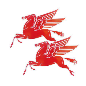 Plaque en métal émaillé personnalisé antique Mobil Gas Pegasus 90x70 pouces grande plaque de publicité extérieure durable haute épingles en vrac personnalisées - Product Image 1