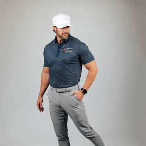 เสื้อโปโลสำหรับผู้ชายเสื้อคอตตอนระบายอากาศผ้าคอตตอน100% เสื้อถักแขนสั้นพิมพ์ลายเปล่าโลโก้ตามสั่ง - Product Image 1