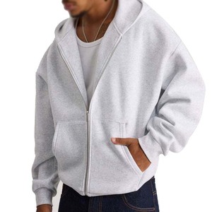 Sweat à capuche de luxe 100% coton de haute qualité pour hommes Designer Streetwear avec imprimé graphique zippé pour l'hiver - Product Image 1