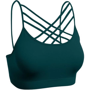 Sujetador Deportivo para Mujer con Tirantes Delanteros, Soporte Medio, Tela Suave y Elástica, para Yoga, Gimnasio, Entrenamiento, Running y Fitness - Product Image 2