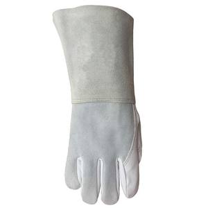 Gants de barbecue et de soudage de haute qualité fournis en usine résistants à la chaleur et au feu à bas prix en cuir - Product Image 2