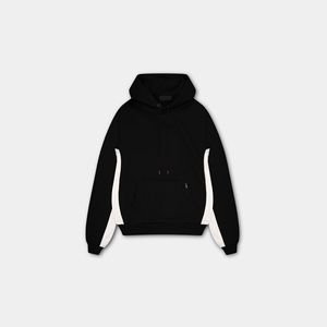 Chándal de lana de algodón 100% de peso pesado para hombre, chándales de invierno sólidos con diseño de cuello con capucha de gran tamaño con estampado de logotipo personalizado - Product Image 2