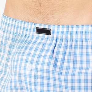 Calzoncillos bóxer de algodón ligeros y elegantes para hombre, tela a cuadros duradera, transpirable, ajuste cómodo, ropa de dormir para salón, uso informal, cintura - Product Image 2