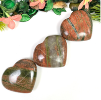 Meilleure qualité Offre Spéciale cristal naturel Unakite coeur Unakite pierres précieuses cœurs Unakite en forme de cœur pierres de guérison décoration de la maison