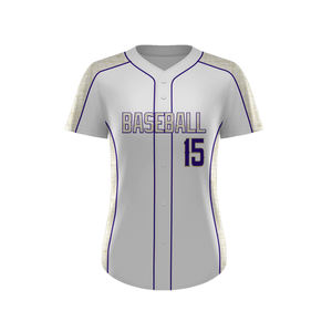 Camisetas de béisbol transpirables del poliéster de la impresión digital - Product Image 1