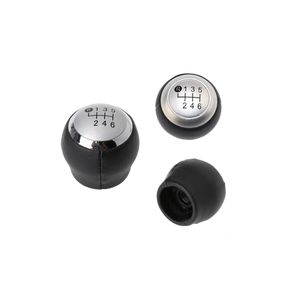 Pomo de Palanca de Cambios de Cuero Gris de 6 Velocidades para Corolla Auris Avensis Yaris - Product Image 1