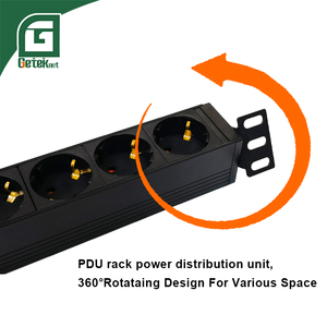 GETEKnet OEM ODM PDU de 1U para <span class=keywords><strong>Centro</strong></span> de Datos, Montaje en Rack de 19 Pulgadas, Estándar Americano, Schuko Europeo, Alemán, Francés, EE. UU., Reino Unido, Italia, C13, C19, 8, 10, 20 Puertos - Product Image 4