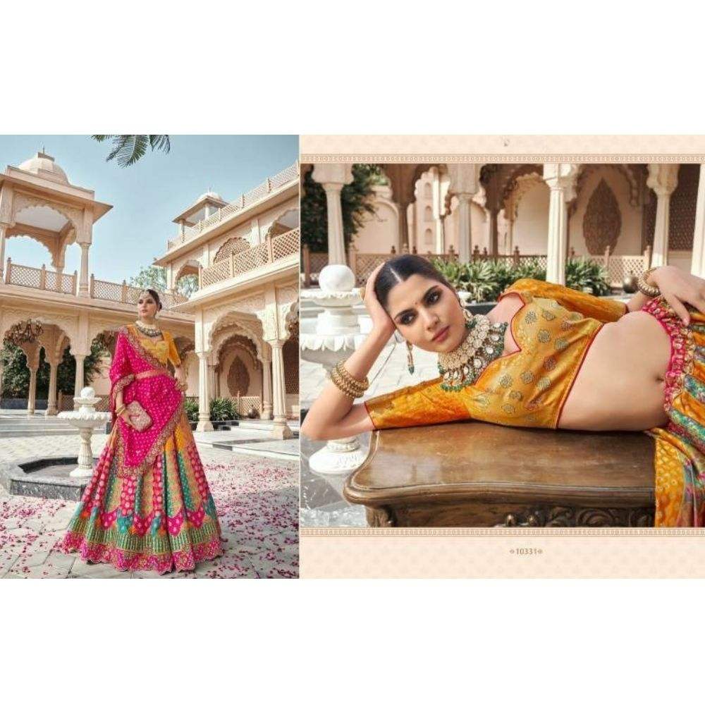 Rani Pink, Green, and Firozi (Teal)