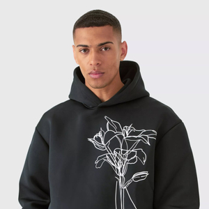 เสื้อฮู้ดสวมหัวสำหรับผู้ชาย450gsm โอเวอร์ไซส์ผ้าฝ้าย100% กำหนดเองได้เสื้อผ้าแนวสตรีทเก็บความร้อนแบบลำลองสำหรับฤดูหนาวย้อมสีเรียบ - Product Image 4