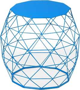 Mesa de centro de metal industrial vintage con acabado rústico, diseño resistente, duradero y elegante, adecuada para interiores urbanos modernos. - Product Image 4