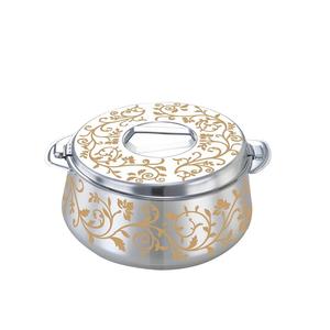 Casserole en acier inoxydable marmite isolée Les casseroles de finition plaquées or servent la marmite chaude pour la restauration de vaisselle utilisée - Product Image 4