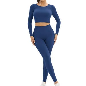 Ces leggings de yoga pour femmes en spandex/nylon/polyester, fabriqués par une usine OEM, incluent un service professionnel et un logo personnalisé. - Product Image 1