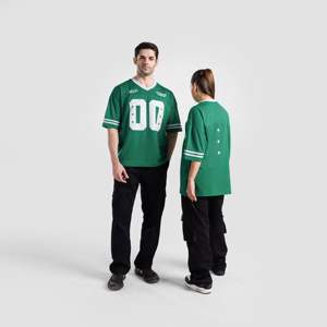 Camiseta de Fútbol Americano Verde, Transpirable, de Poliéster, Talla XL, Ropa Deportiva - Product Image 1