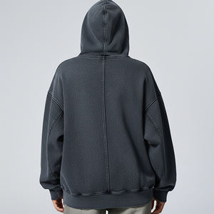 Sudaderas Personalizadas para Mujer, 500 Gsm, Lavado Ácido, Cierre Completo, Invierno, Otoño, Gruesas, 100% Algodón, Felpa, Ropa Urbana, Ecológicas - Product Image 6