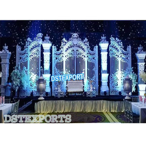 Decoraciones de Escenario para Bodas Americanas, Escenario Lujoso para Bodas en Toronto, Decoración de Fondo para Bodas Canadienses, Decoración de Escenario para Bodas en Australia - Product Image 1